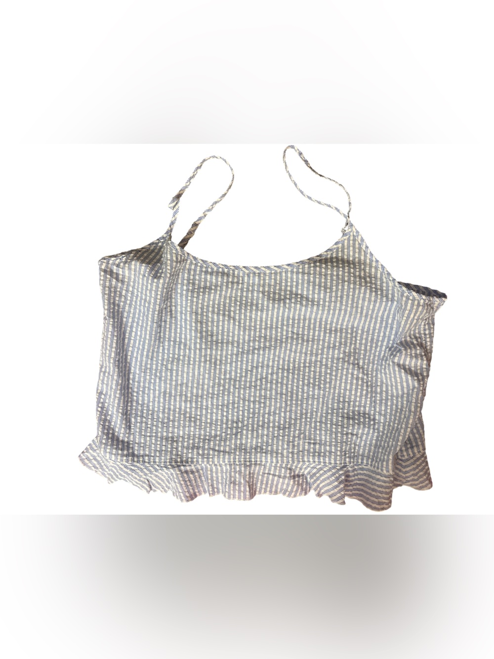 Hollister Blue & White Striped Sleep Top